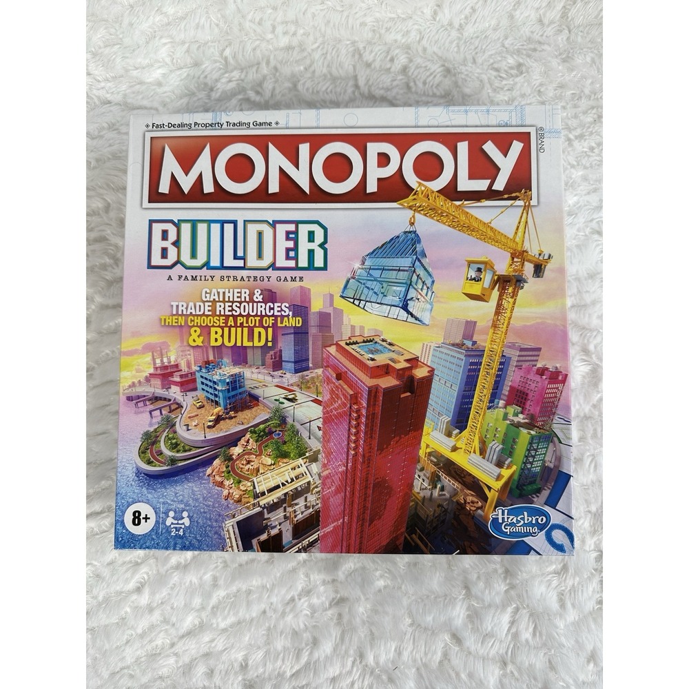 Monopoly Builder Board Game, Strategy Game, Family Game Night Games for Kids,